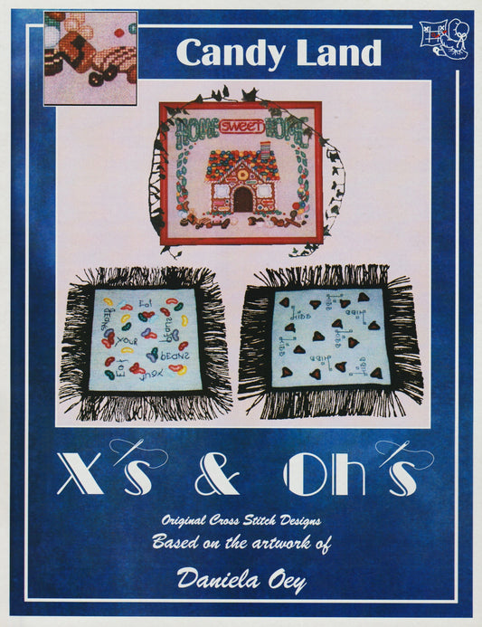 X's & Oh's Candy Land cross stitch pattern
