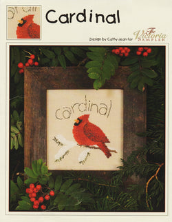 Victoria Sampler Cardinal cross stitch pattern
