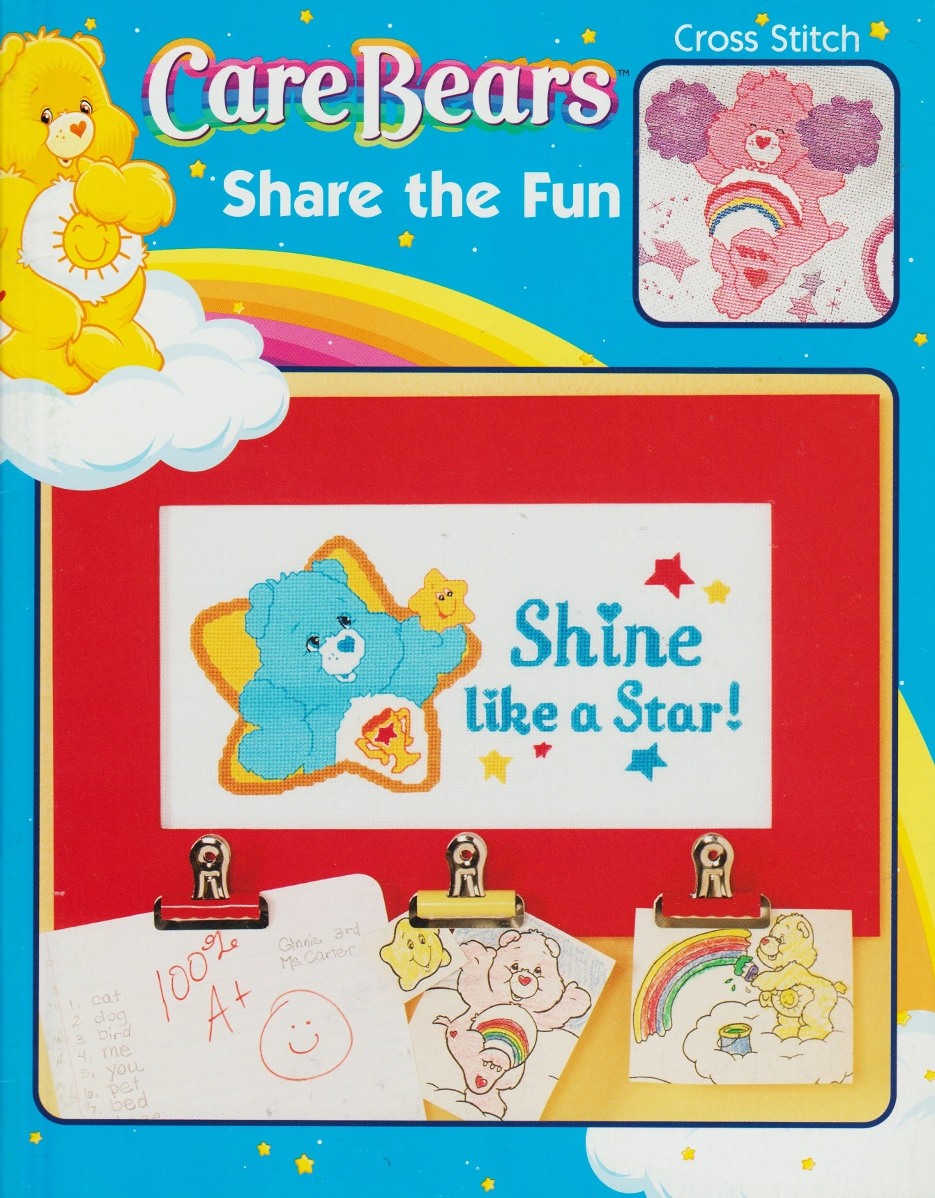 Leisure Arts Care Bears Share The Fun 3736 cross stitch pattern