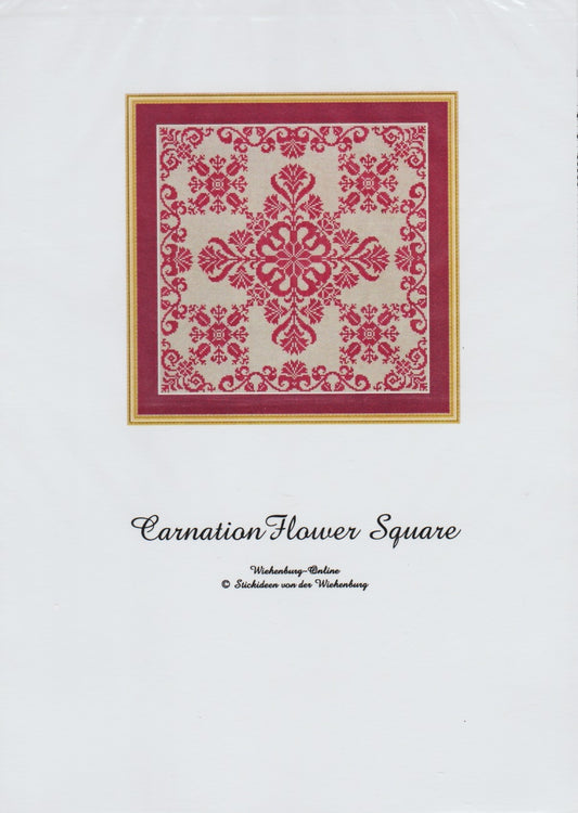 Wiehenburg Carnation Flower Square cross stitch pattern