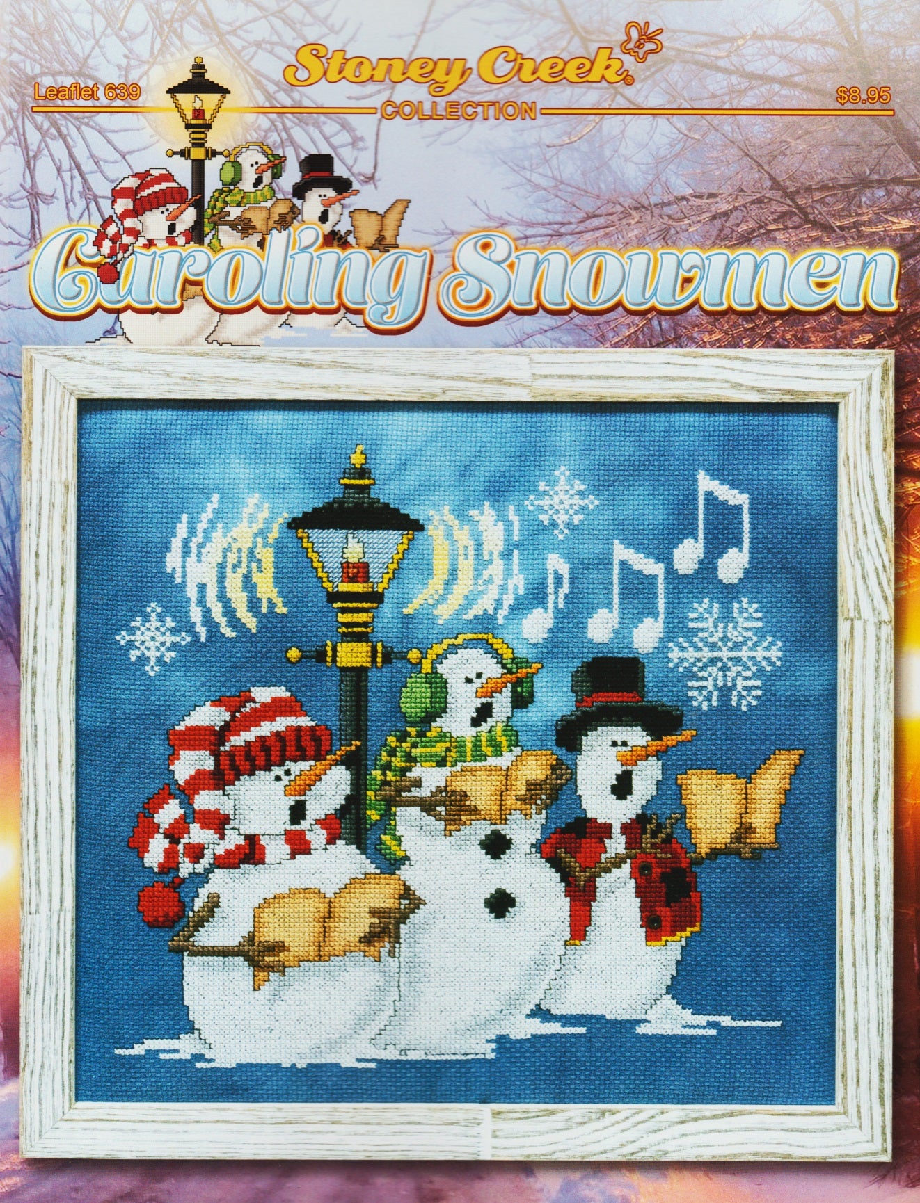 Stoney Creek Caroling Snowmen LFT639 christmas cross stitch pattern