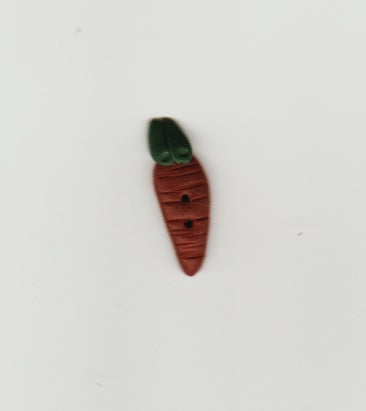 Carrot 2-hole button