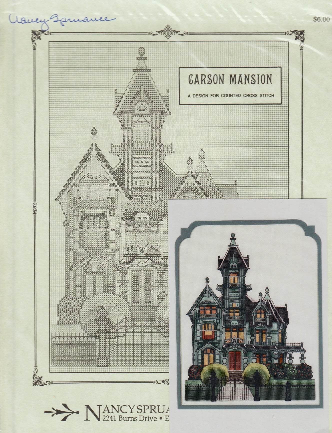 Carson Mansion (Signed) pattern