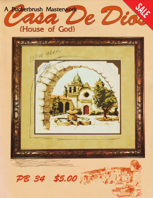 Puckerbrush Casa De Dios PB34 cross stitch pattern