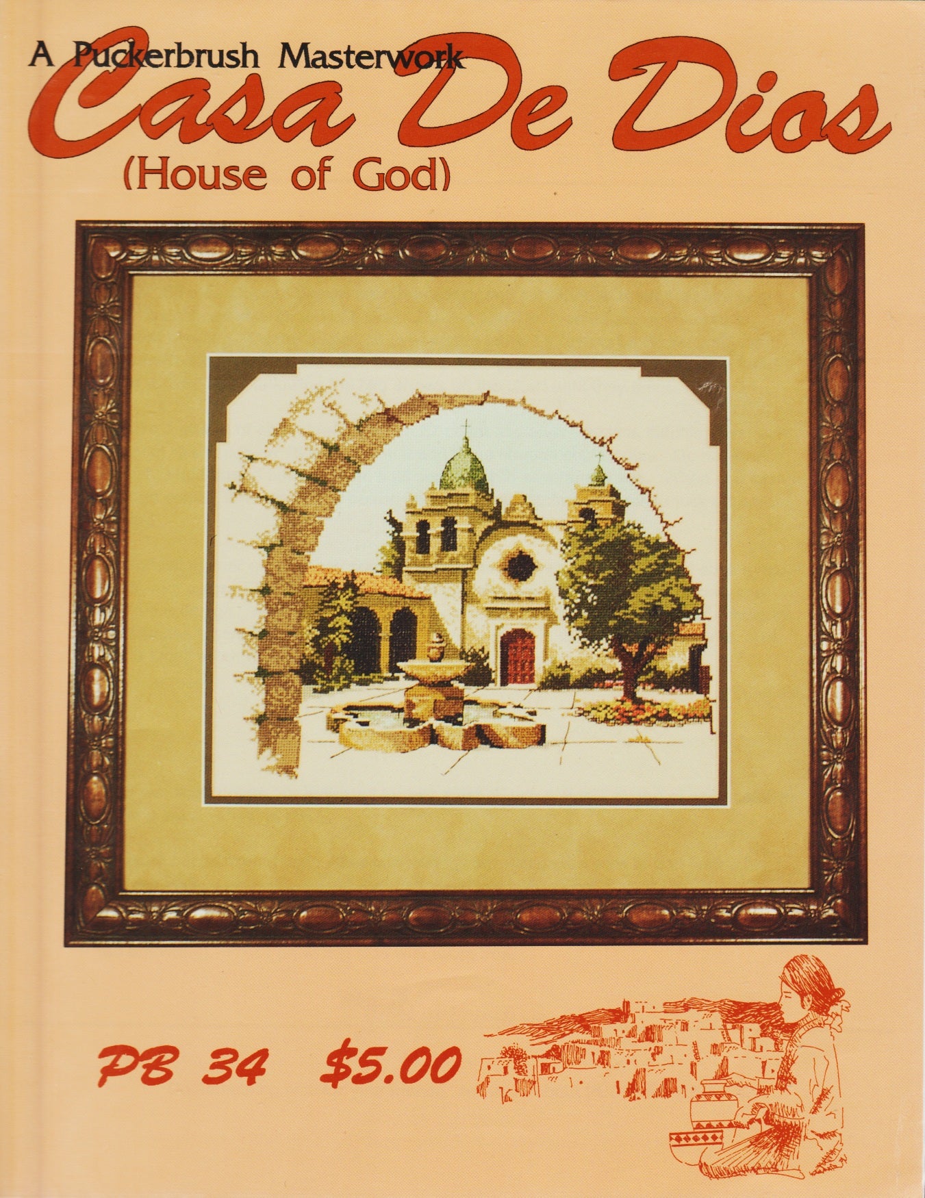 Puckerbrush Casa De Dios PB34 cross stitch pattern