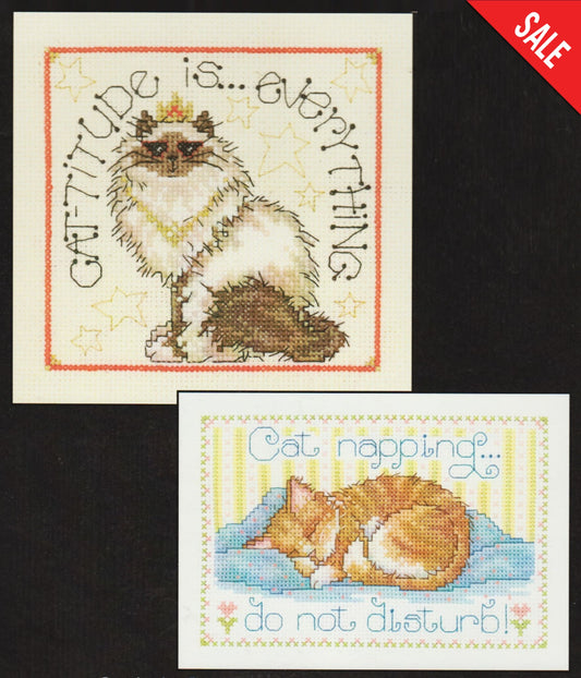 Imaginating Cat Duo 2632 cross stitch pattern