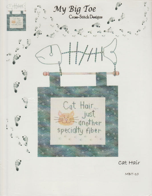 My Big Toe Cat Hair MBT-10 cross stitch pattern