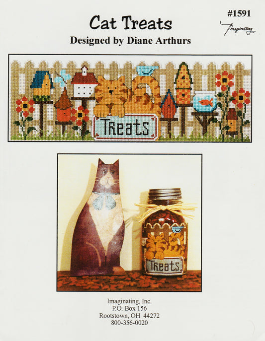 Imaginating Cat Treats 1591 cross stitch pattern