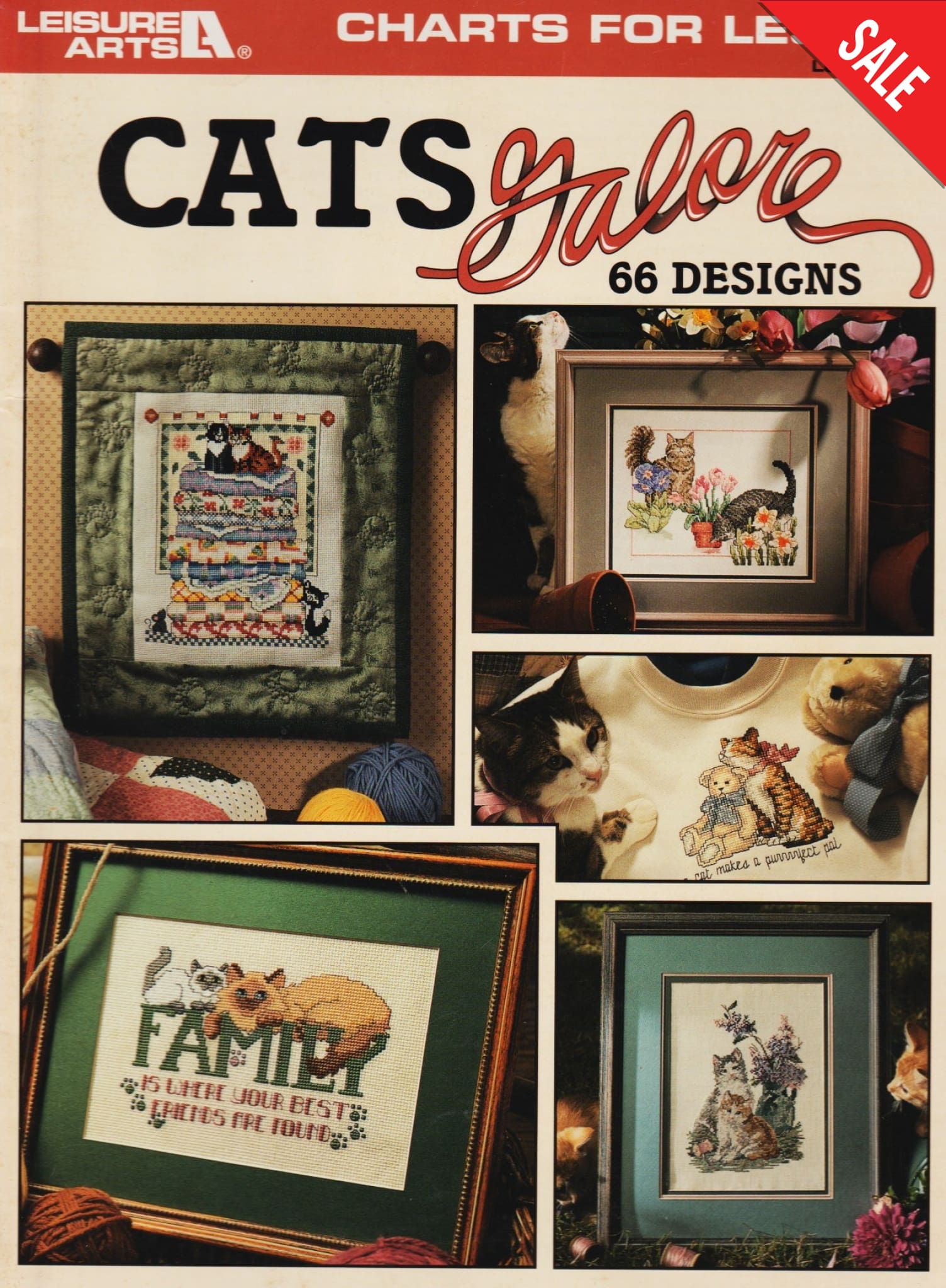 Leisure Arts Cats Galore 2821 cross stitch pattern