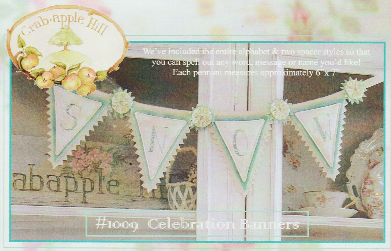 Crab Apple Hill Celebration Banners Embroidery 1009 embroidery stitch pattern