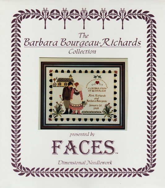 Faces Celebration of Marriage cross stitch pattern