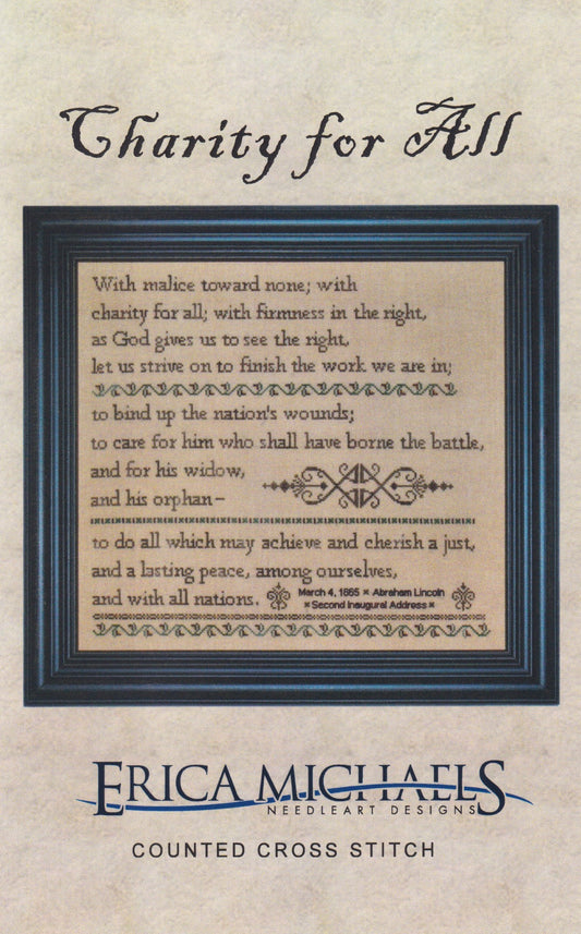 Erica Michaels Charity For All cross stitch pattern