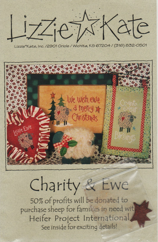 Lizzie Kate Charity & Ewe LK077 cross stitch pattern