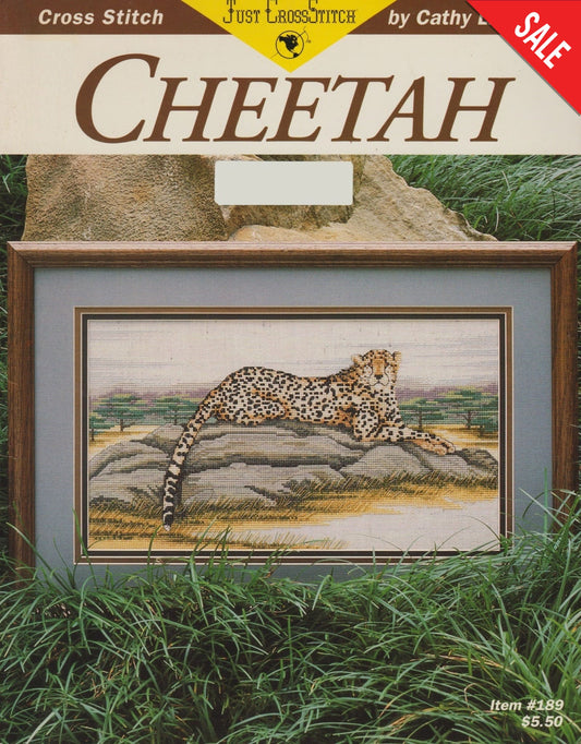 Just CrossStitch Cheetah 189 cross stitch pattern