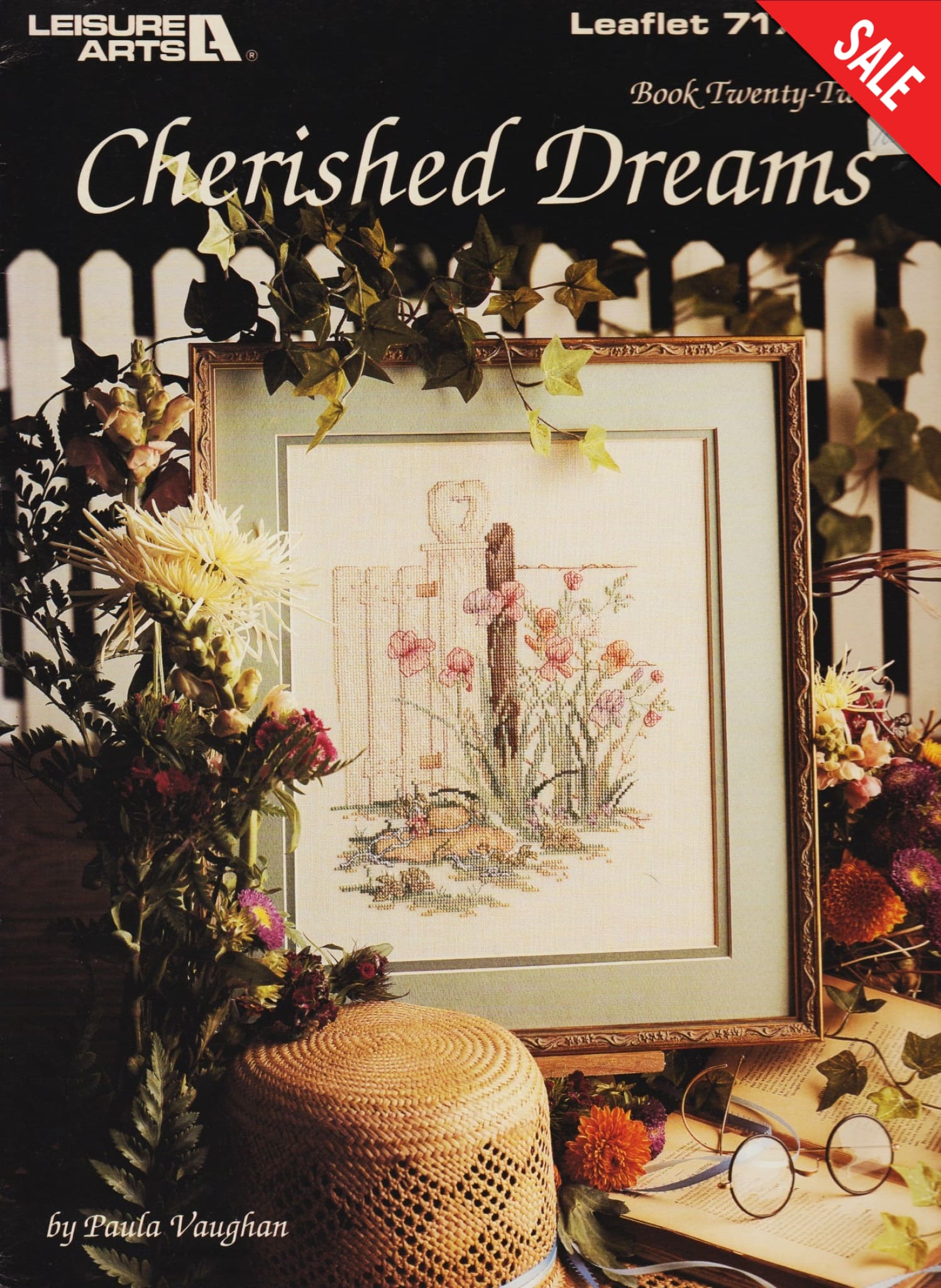 Leisure Arts Cherished Dreams 717 flower cross stitch pattern