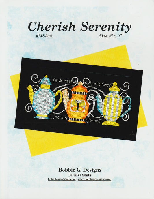 Bobbie G. Cherished Serenity MS308 cross stitch pattern