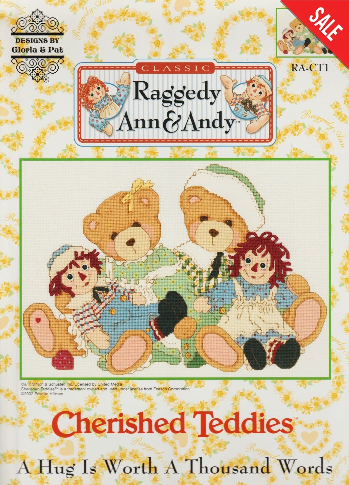 Gloria & Pat Cherished Teddies Raggedy Ann & Andy RA-CT1 cross stitch pattern