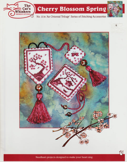 The Cat's Whiskers Cherry Blossom Spring cross stitch pattern
