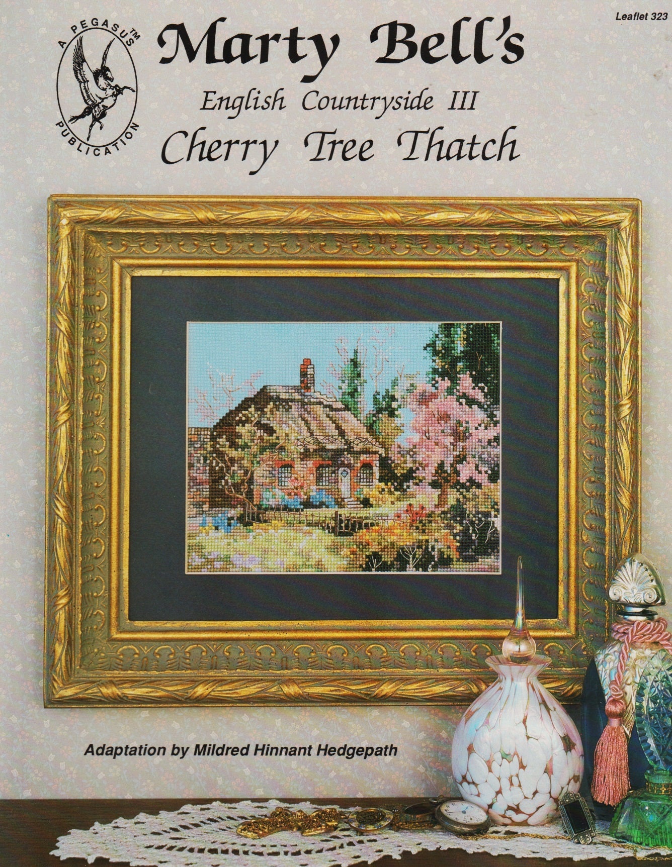 Pegasus Cherry Tree Thatch Marty Bell's 323 cross stitch pattern