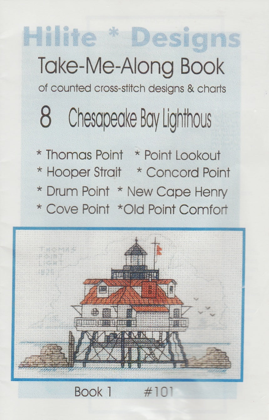 Hilite Designs Chesapeake Bay Lighthouses 101 cross stitch pattern