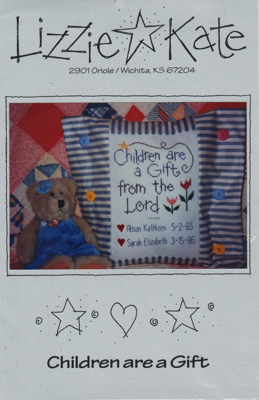 Lizzie Kate Children are a Gift 037 cross stitch pattern