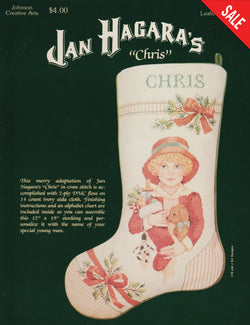 Johnson Creative Arts Jan Hagara's Christ christmas stocking cross stitch pattern