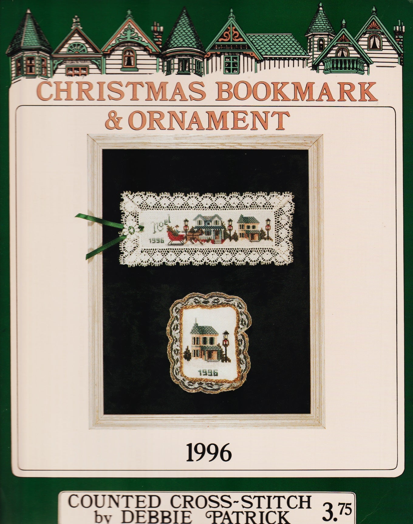 Debbie Patrick Christmas Bookmark & Ornament 1996 cross stitch pattern