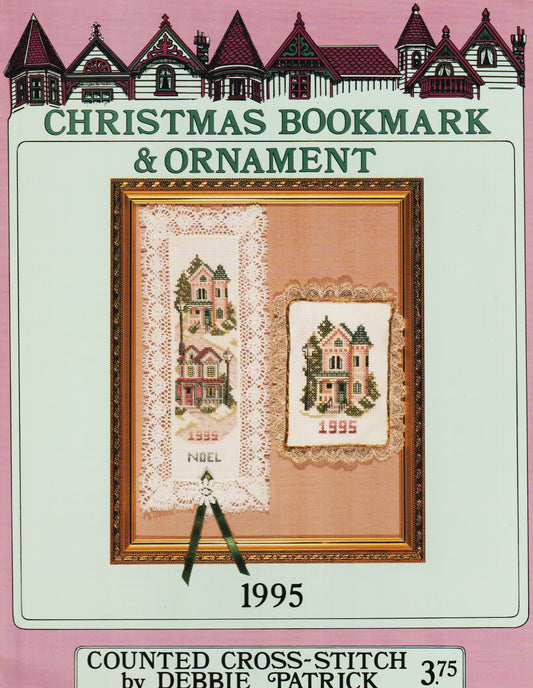 Debbie Patrick Christmas Bookmark & Ornament 1995 cross stitch pattern