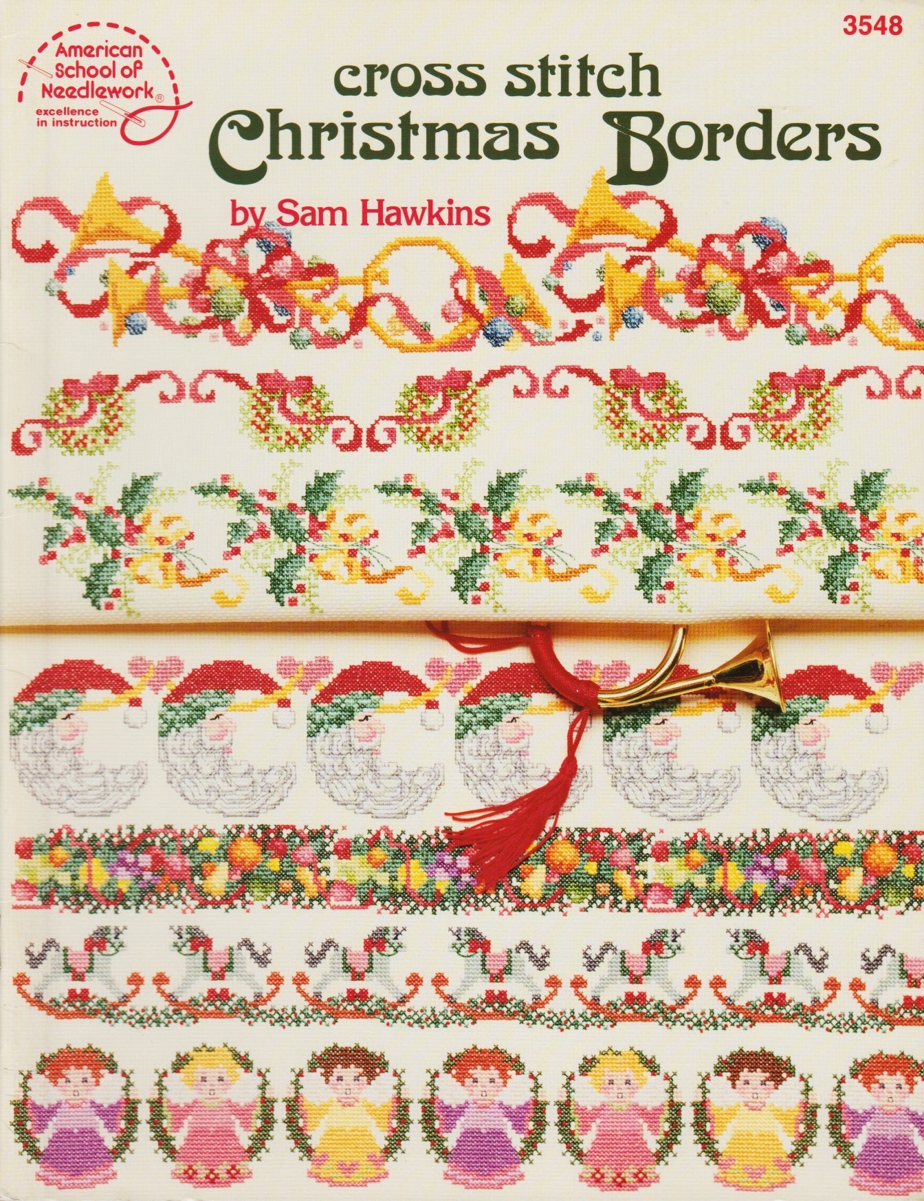 American School of Needlework Christmas Borders 3548 cross stitch pattern