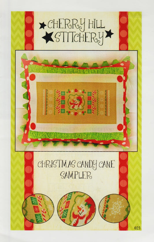 Cherry Hill Stitchery Christmas Candy Cane Sampler cross stitch pattern