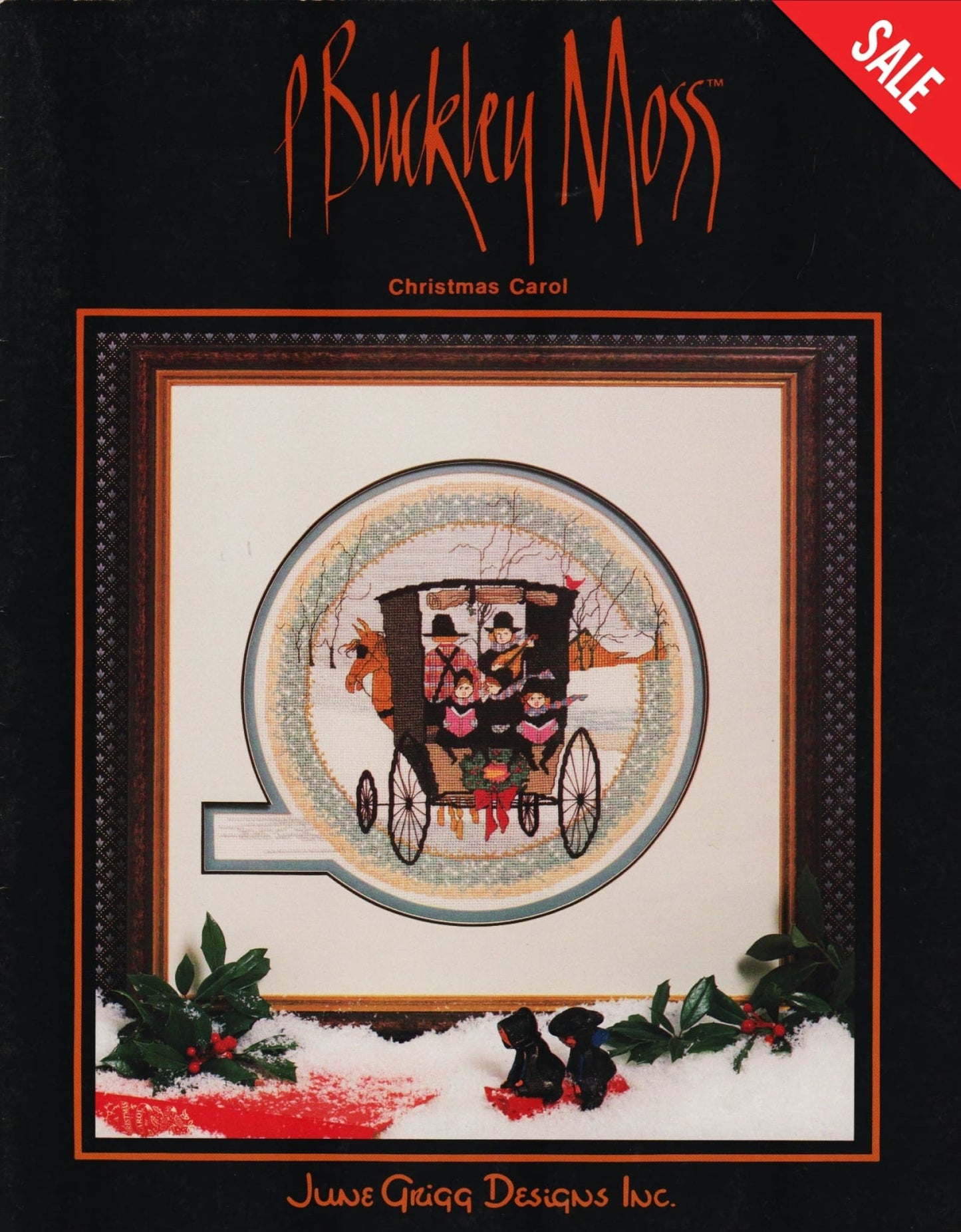 P. Buckley Moss Christmas Carol 113 amish buggy cross stitch pattern