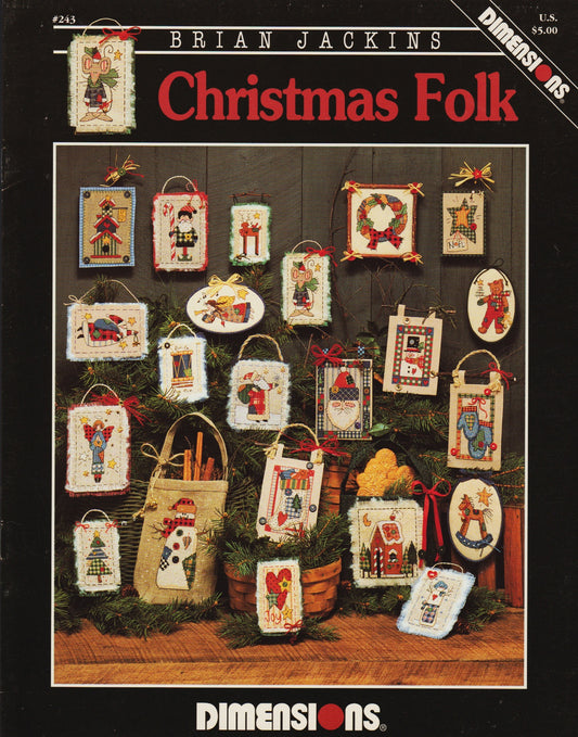 Dimensions Christmas Folk 243 cross stitch ornament pattern