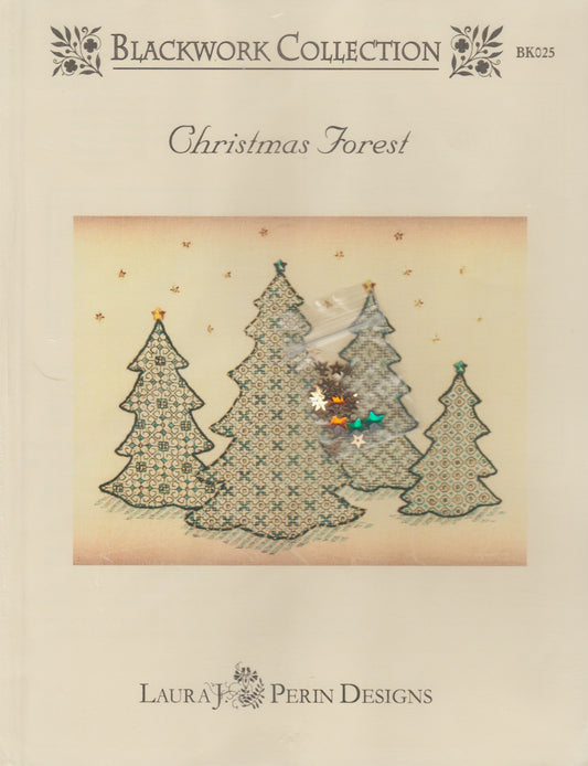 Laura J Perin Designs Christmas Forest cross stitch pattern