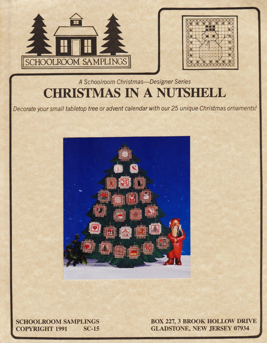 Schoolroom Samplings Christmas In A Nutshell SC-15 cross stitch pattern