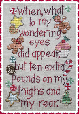 Waxing Moon Christmas Pounds 173 cross stitch pattern