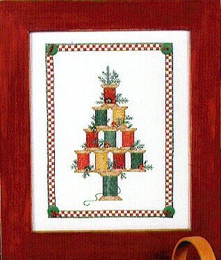 Sue Hillis Christmas Spool Tree L184 cross stitch pattern