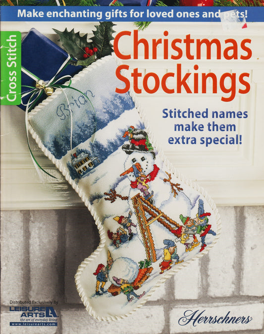 Leisure Arts Christmas Stockings 6488 cross stitch pattern