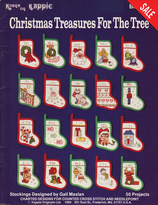 Kappie Originals Christmas Treasures for the Tree 402 cross stitch ornaments pattern