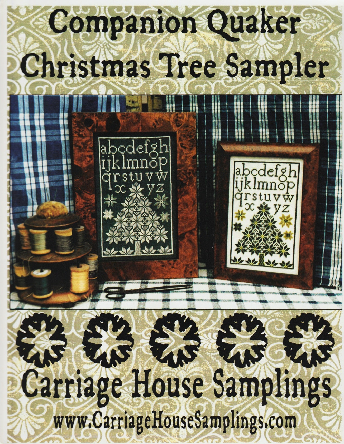 Carriage House Christmas Tree Sampler cross stitch pattern