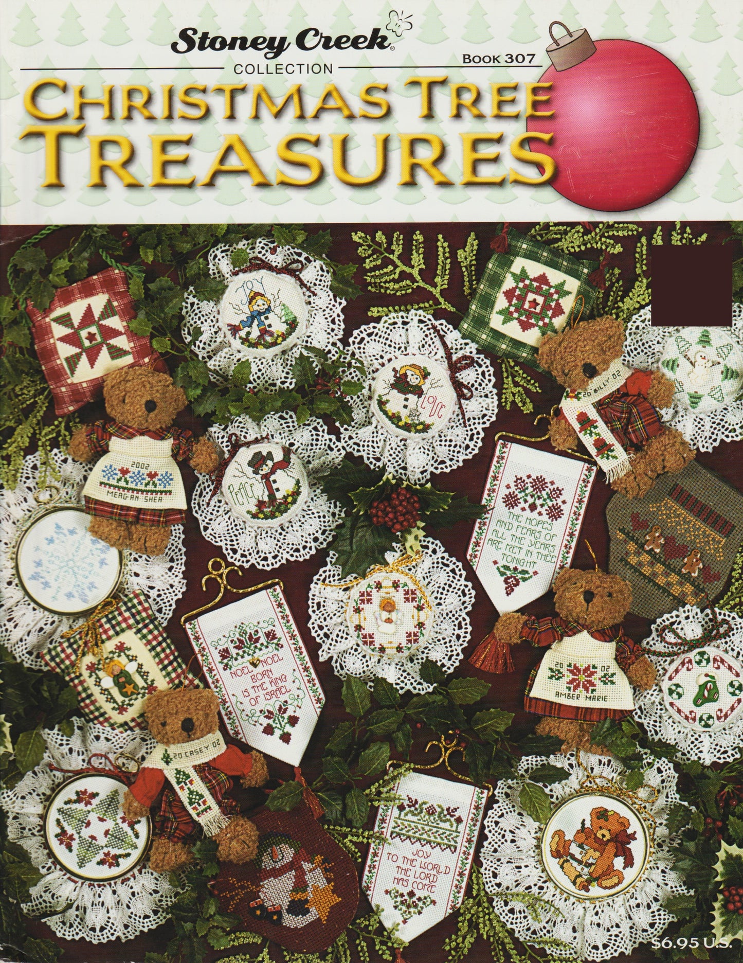 Stoney Creek Christmas Tree Treasures BK307 ornaments cross stitch pattern