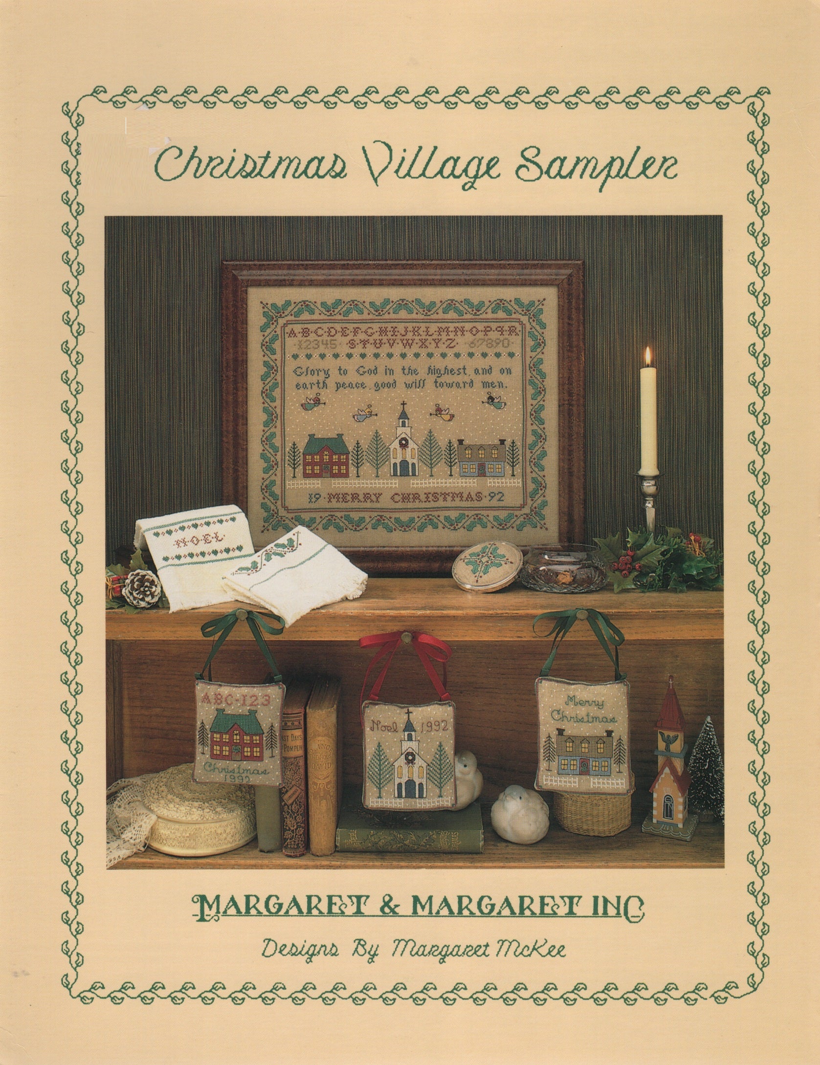 Margaret & Margaret Christmas Village Sampler cross stitch pattern