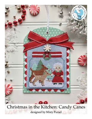 Luminous Fiber Arts Christmas in the Kitchen Candy Canes cross stitch pattern