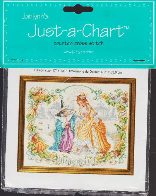 JanLynn Just-A-Chart Cinderella 023-0202 cross stitch pattern