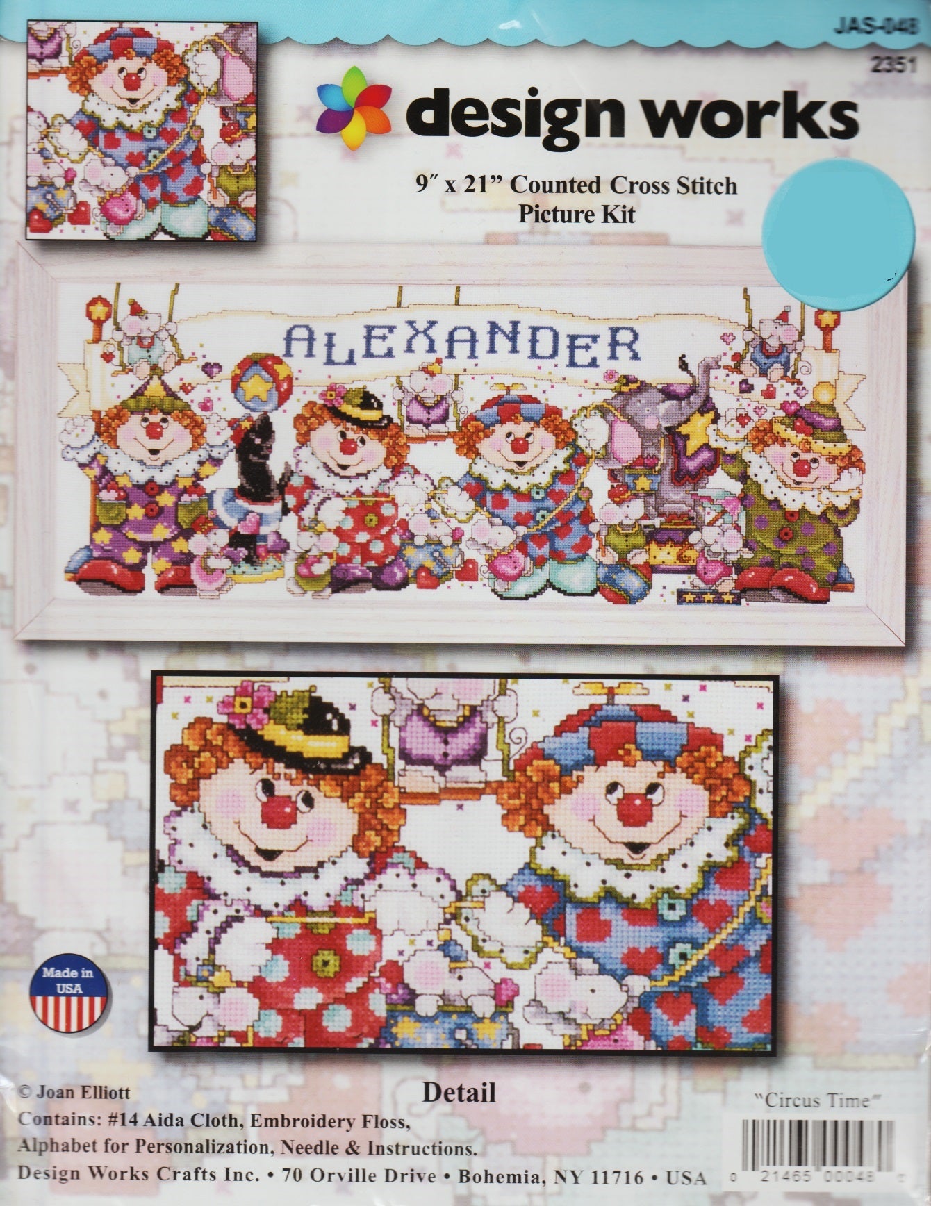 Design Works Circus Time JAS-048 cross stitch kit