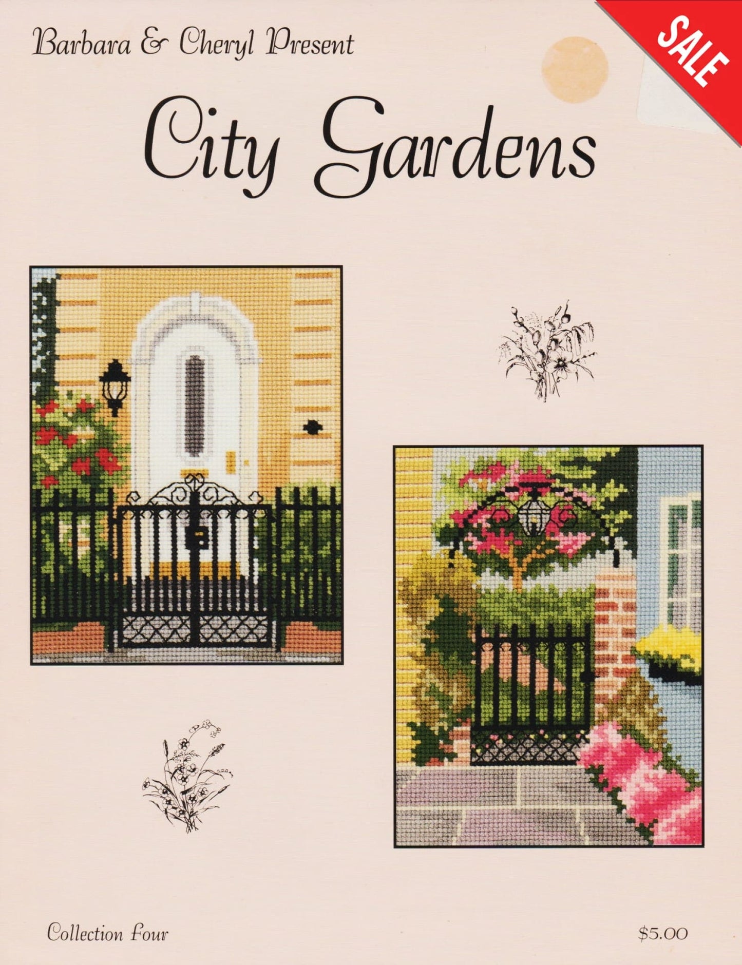 Barbara & Cheryl City Gardens 4 cross stitch pattern