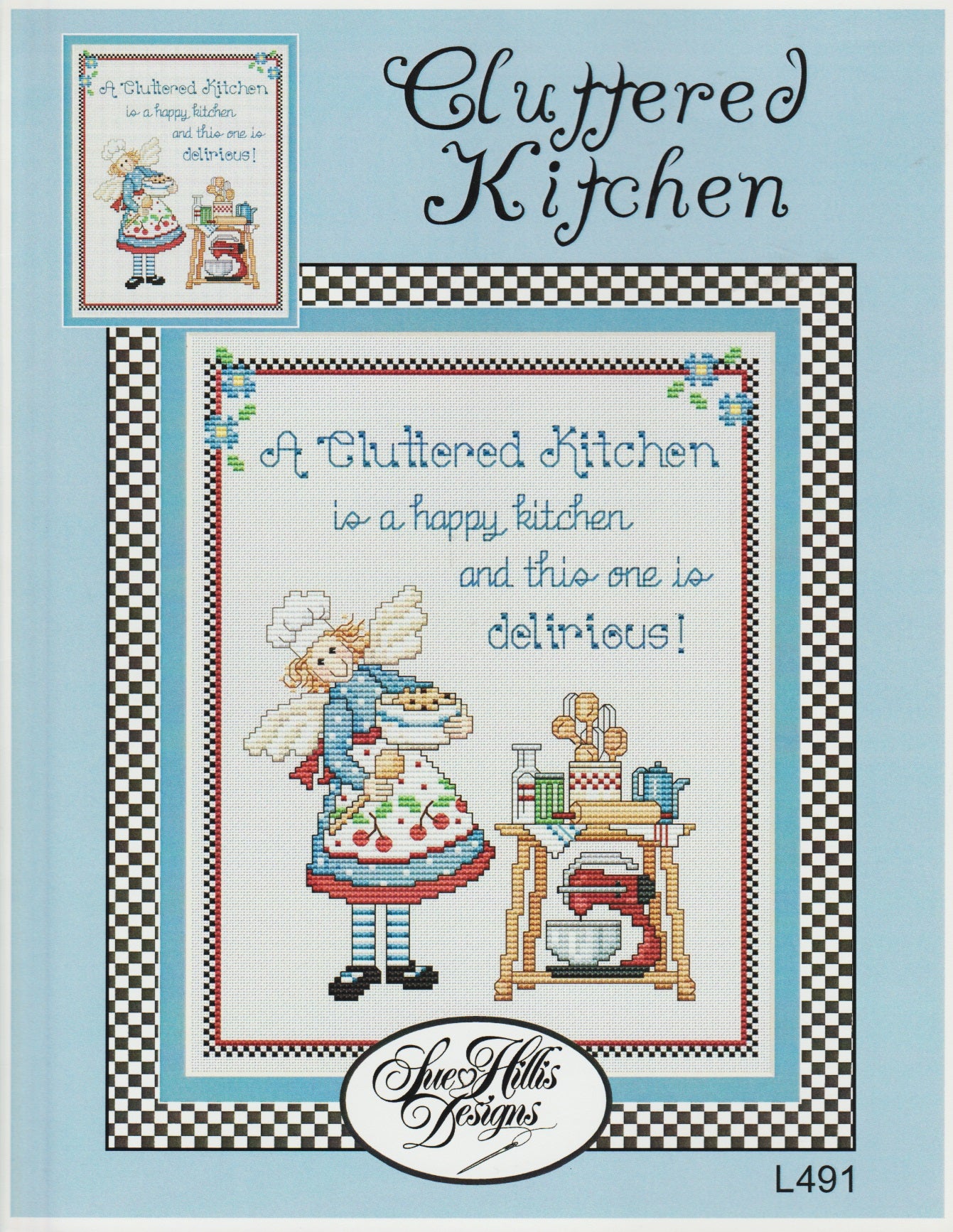 Sue Hillis Cluttered Kitchen L491 cross stitch pattern