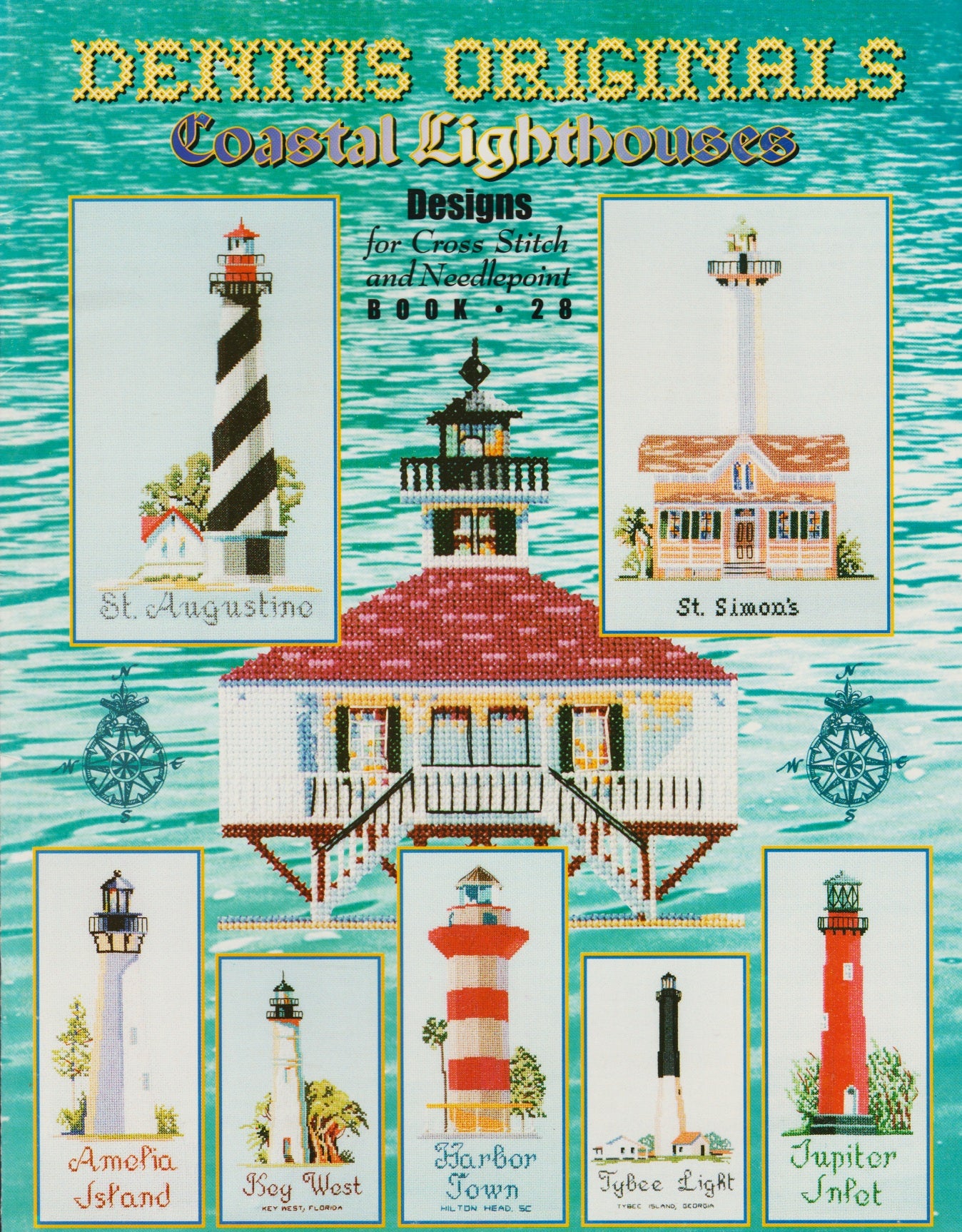 Dennis Originals Coastal Lighthouses 28 cross stitch pattern