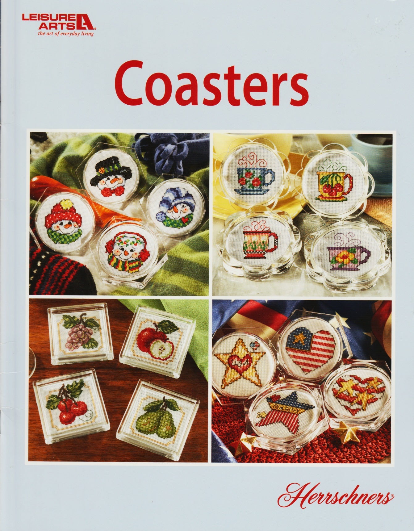 Leisure Arts Coasters 6275 cross stitch pattern