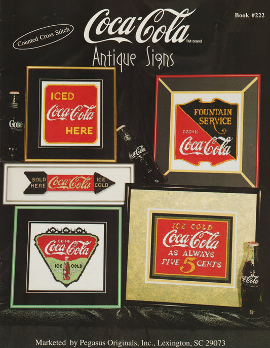 Pegasus Coca-Cola Antique Signs 222 cross stitch pattern