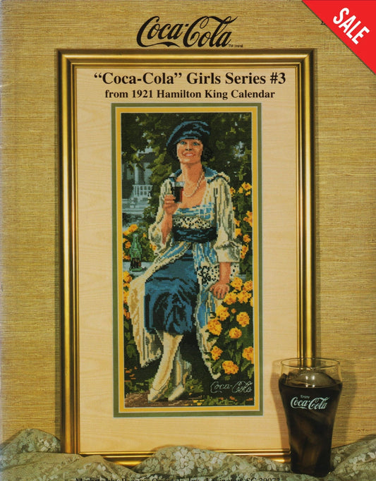 Pegasus Coca-Cola Girls #3 cross stitch pattern